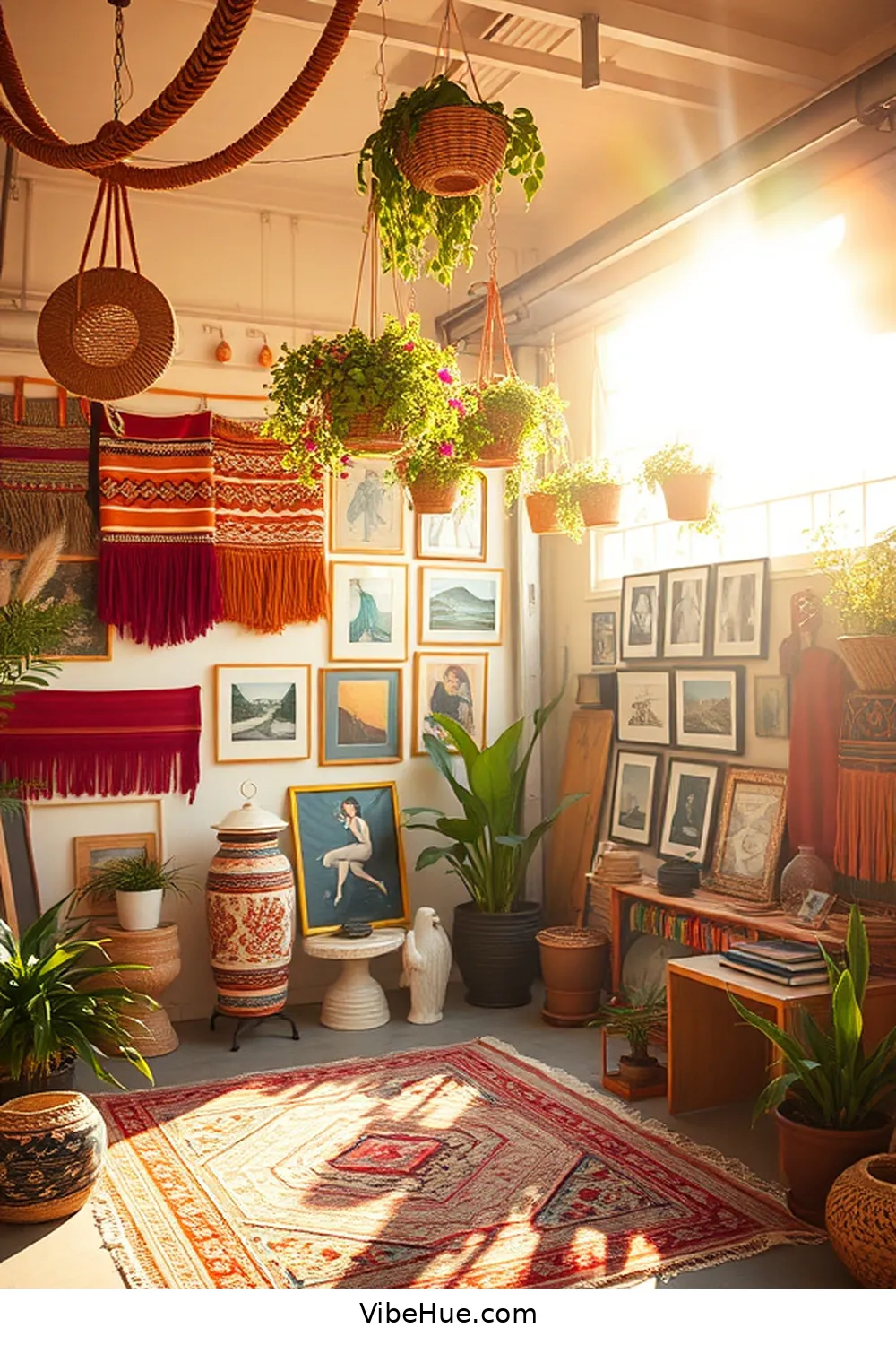 18 Ways to Create a Bohemian Style Summer Garage 13 Showcase Art and Photography for 18 Ways to Create a Bohemian Style Summer Garage