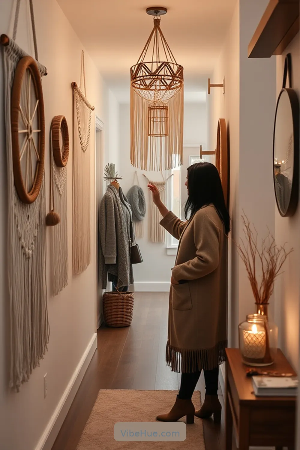 18 Ways to Create a Bohemian Style Winter Hallway 12 Incorporate Macramé Accents for 18 Ways to Create a Bohemian Style Winter Hallway