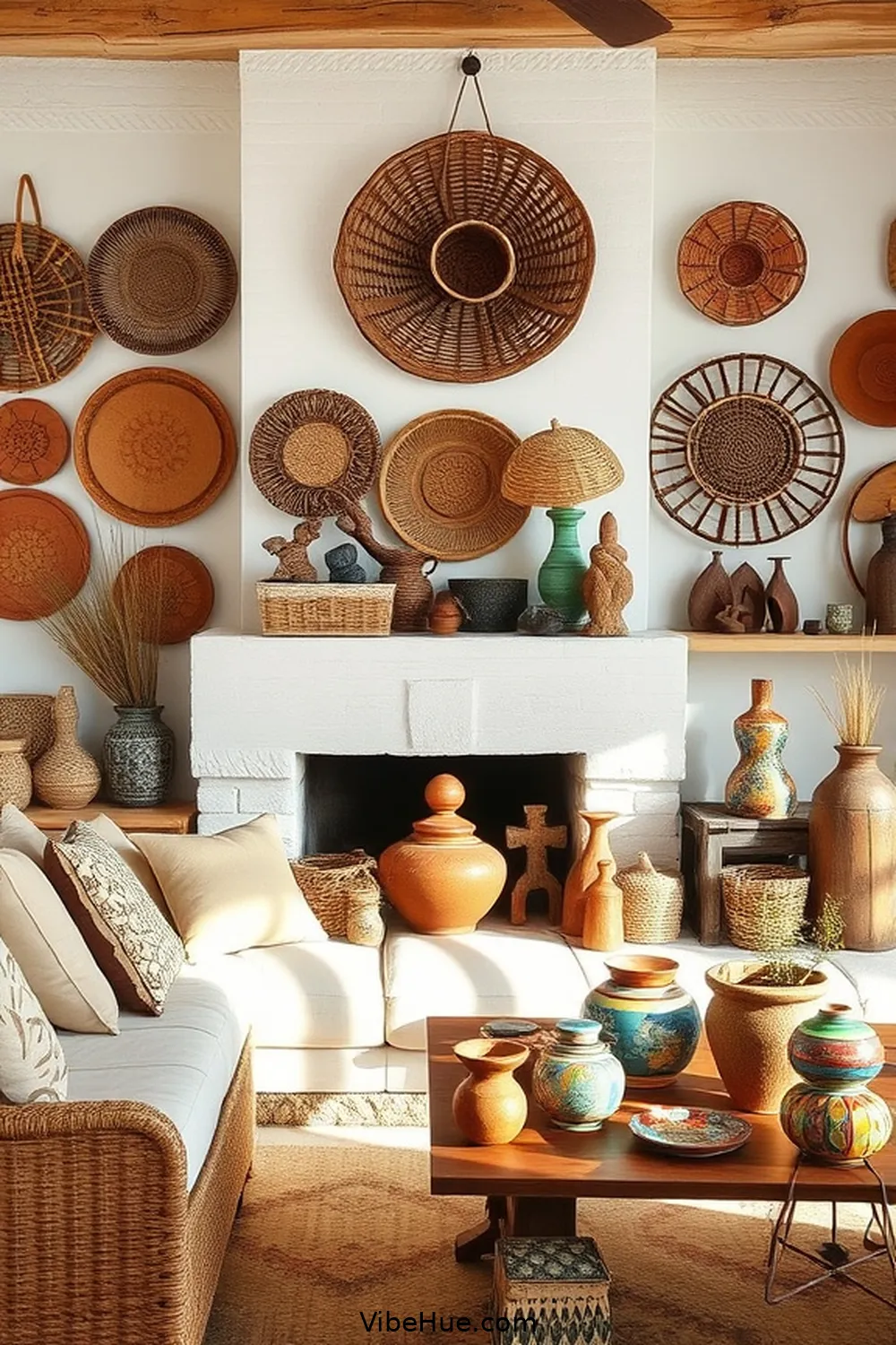 18 Ways to Create a Rustic Style Summer Living Room 6 Display Handmade Crafts for 18 Ways to Create a Rustic Style Summer Living Room