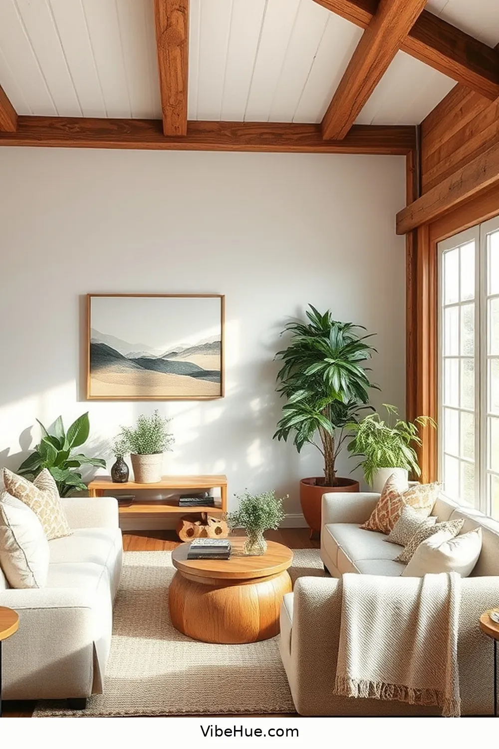 18 Ways to Create a Rustic Style Summer Living Room 12 Hang Nature-Inspired Wall Art for 18 Ways to Create a Rustic Style Summer Living Room