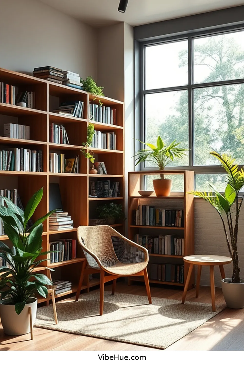 18 Ways to Create a Spring Library in Mid-Century Modern Style 18 Maintain a Minimalist Approach for 18 Ways to Create a Spring Library in Mid-Century Modern Style