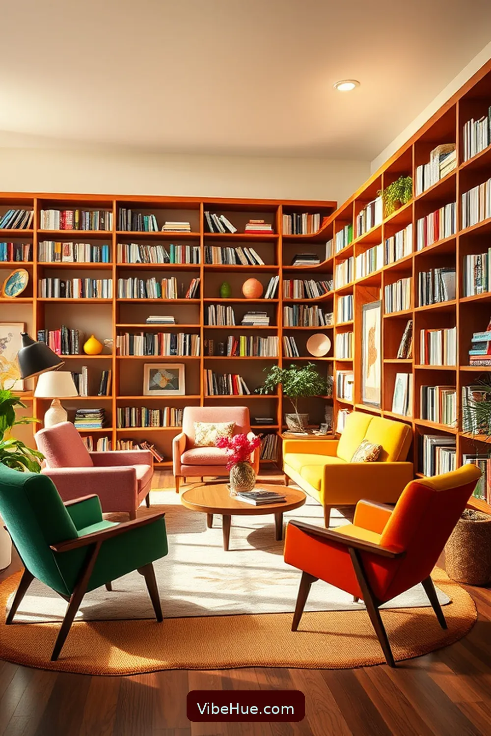 18 Ways to Create a Spring Library in Mid-Century Modern Style 2 Select Mid-Century Modern Furniture for 18 Ways to Create a Spring Library in Mid-Century Modern Style