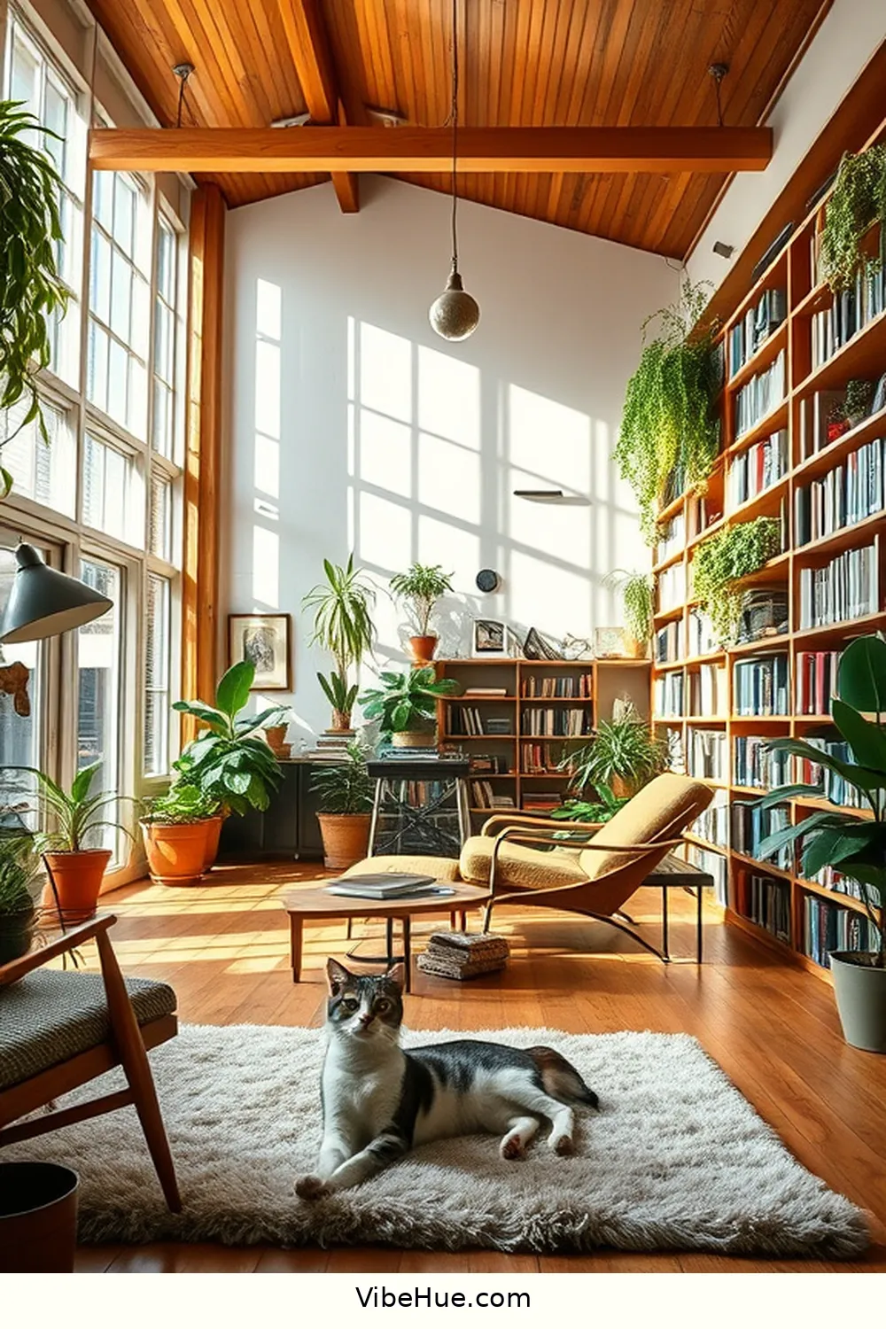 18 Ways to Create a Spring Library in Mid-Century Modern Style 8 Utilize Open Spaces for 18 Ways to Create a Spring Library in Mid-Century Modern Style