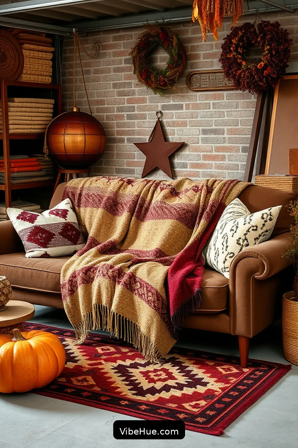 18 Ways to Style Your Garage With Mid-Century Modern Fall Decor 15 Add Cozy Throws and Pillows for 18 Ways to Style Your Garage With Mid-Century Modern Fall Decor