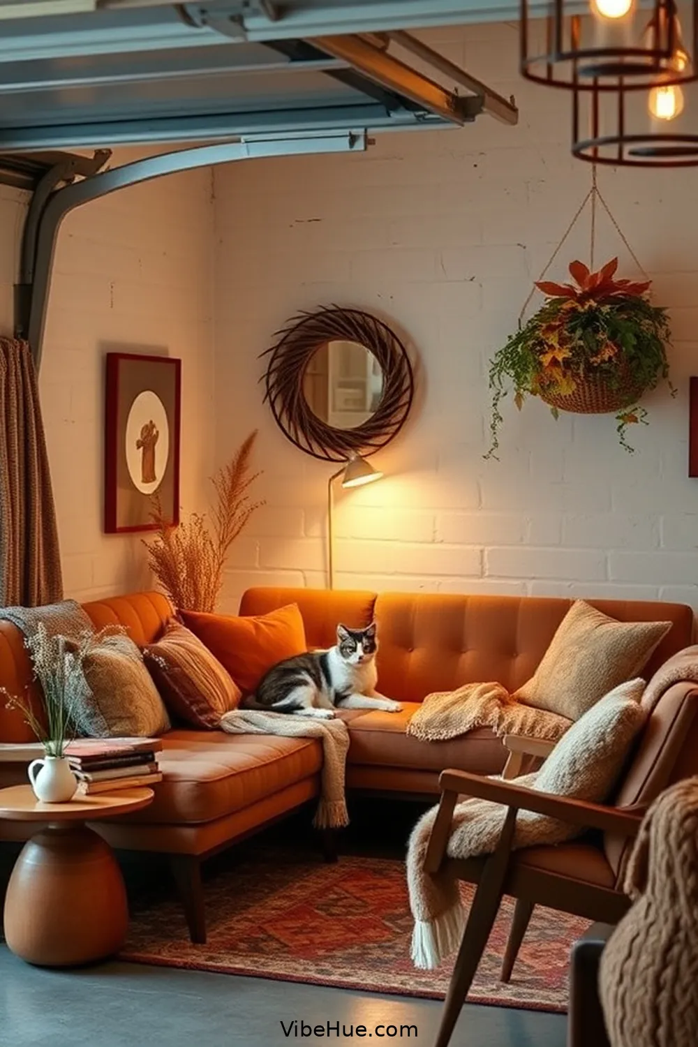 18 Ways to Style Your Garage With Mid-Century Modern Fall Decor 7 Create a Cozy Reading Nook for 18 Ways to Style Your Garage With Mid-Century Modern Fall Decor