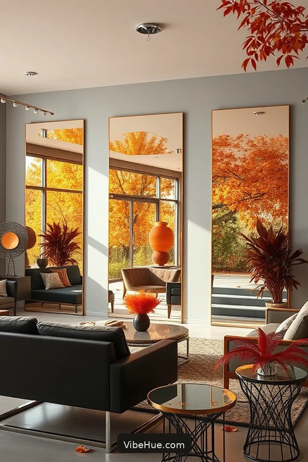 18 Ways to Style Your Garage With Mid-Century Modern Fall Decor 16 Enhance the Space With Mirrors for 18 Ways to Style Your Garage With Mid-Century Modern Fall Decor