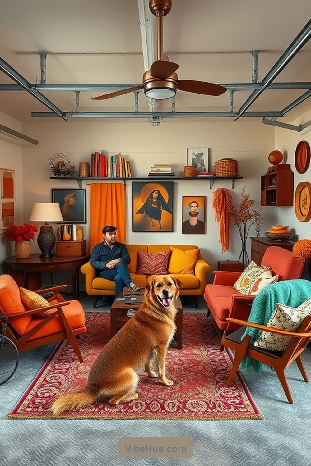 18 Ways to Style Your Garage With Mid-Century Modern Fall Decor 18 Incorporate Iconic Mid-Century Furniture for 18 Ways to Style Your Garage With Mid-Century Modern Fall Decor