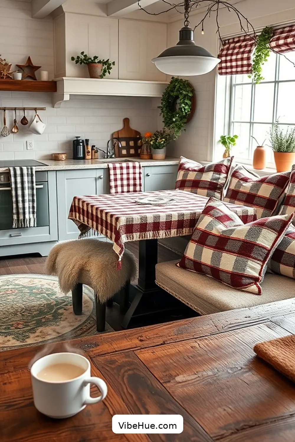19 Cozy Ideas for a Winter Kitchen in Modern Farmhouse Style 3 Cozy Textiles for 19 Cozy Ideas for a Winter Kitchen in Modern Farmhouse Style