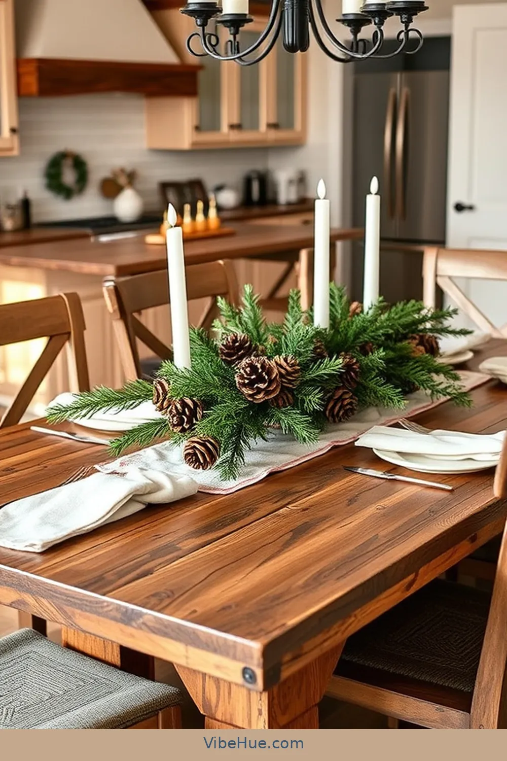19 Cozy Ideas for a Winter Kitchen in Modern Farmhouse Style 11 Seasonal Centerpieces for 19 Cozy Ideas for a Winter Kitchen in Modern Farmhouse Style