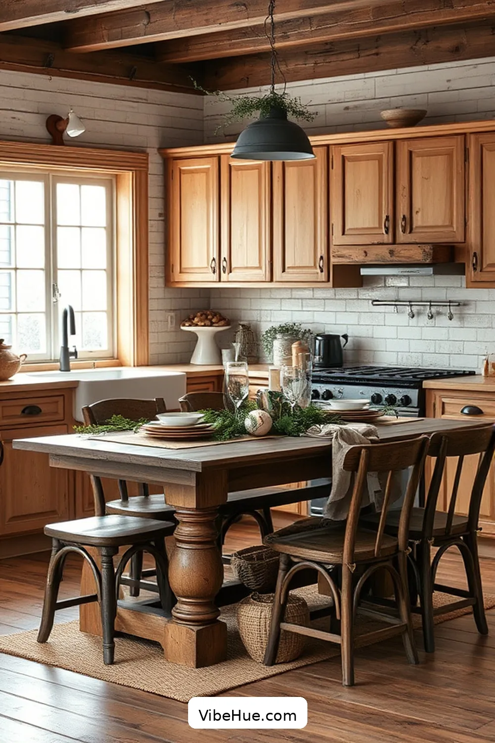 19 Cozy Ideas for a Winter Kitchen in Modern Farmhouse Style 8 Vintage Farmhouse Decor for 19 Cozy Ideas for a Winter Kitchen in Modern Farmhouse Style