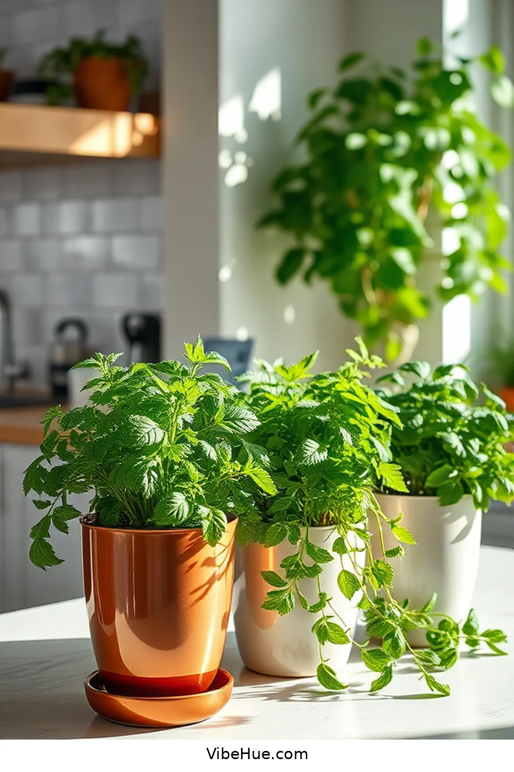 Greenery and Fresh Herbs for 19 Essential Elements for Year-Round Kitchen Modern Glam Style