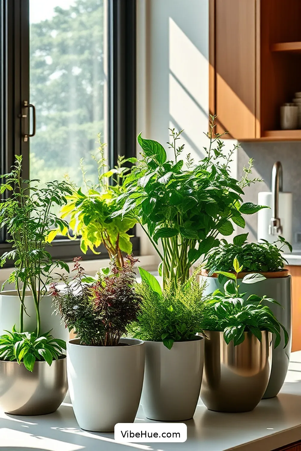 Indoor Herb Gardens for 19 Essential Features of a Year-Round Kitchen in Contemporary Style