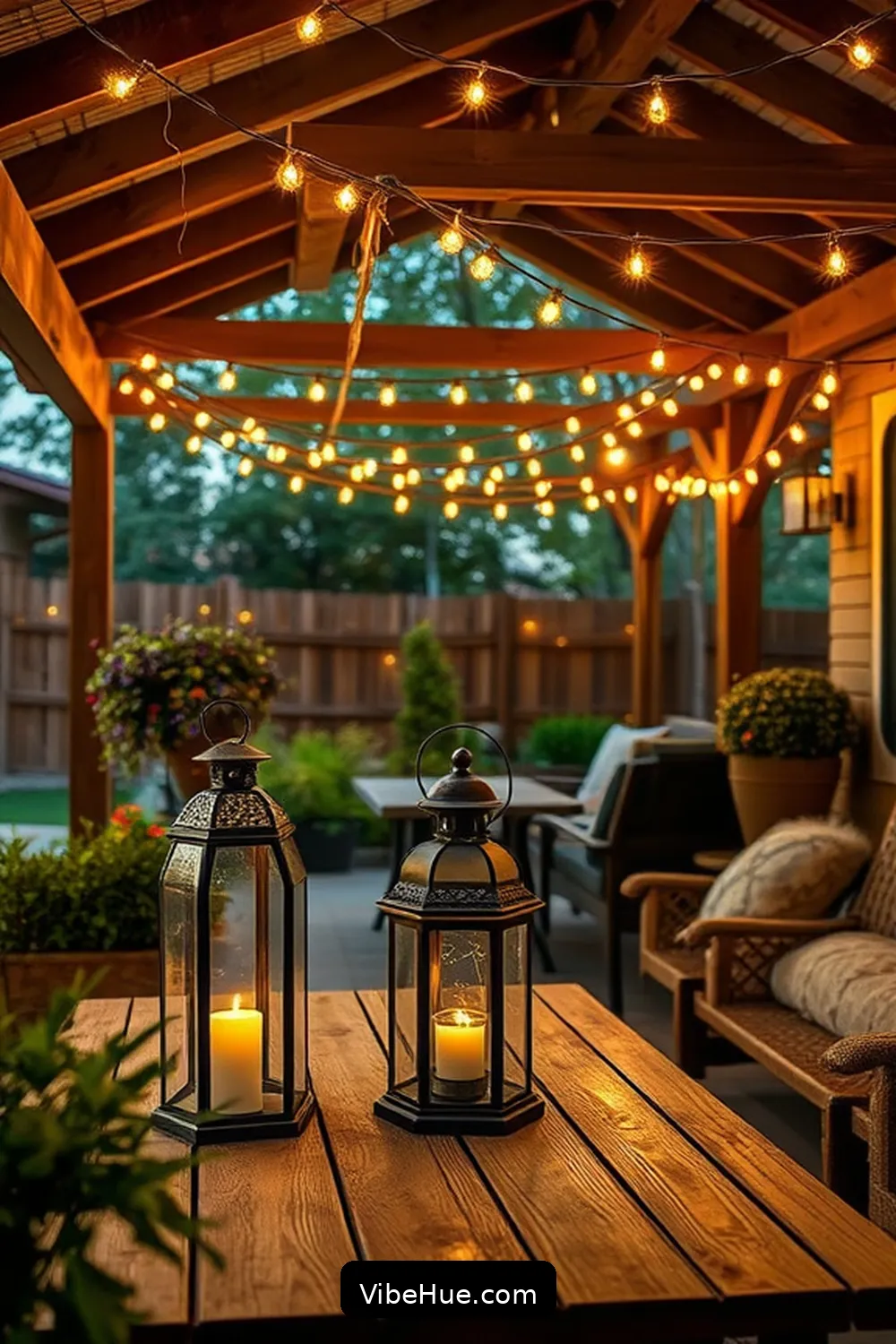 19 Tips for Year-Round Rustic Style Outdoor Patio Design 6 Install Ambient Lighting for 19 Tips for Year-Round Rustic Style Outdoor Patio Design