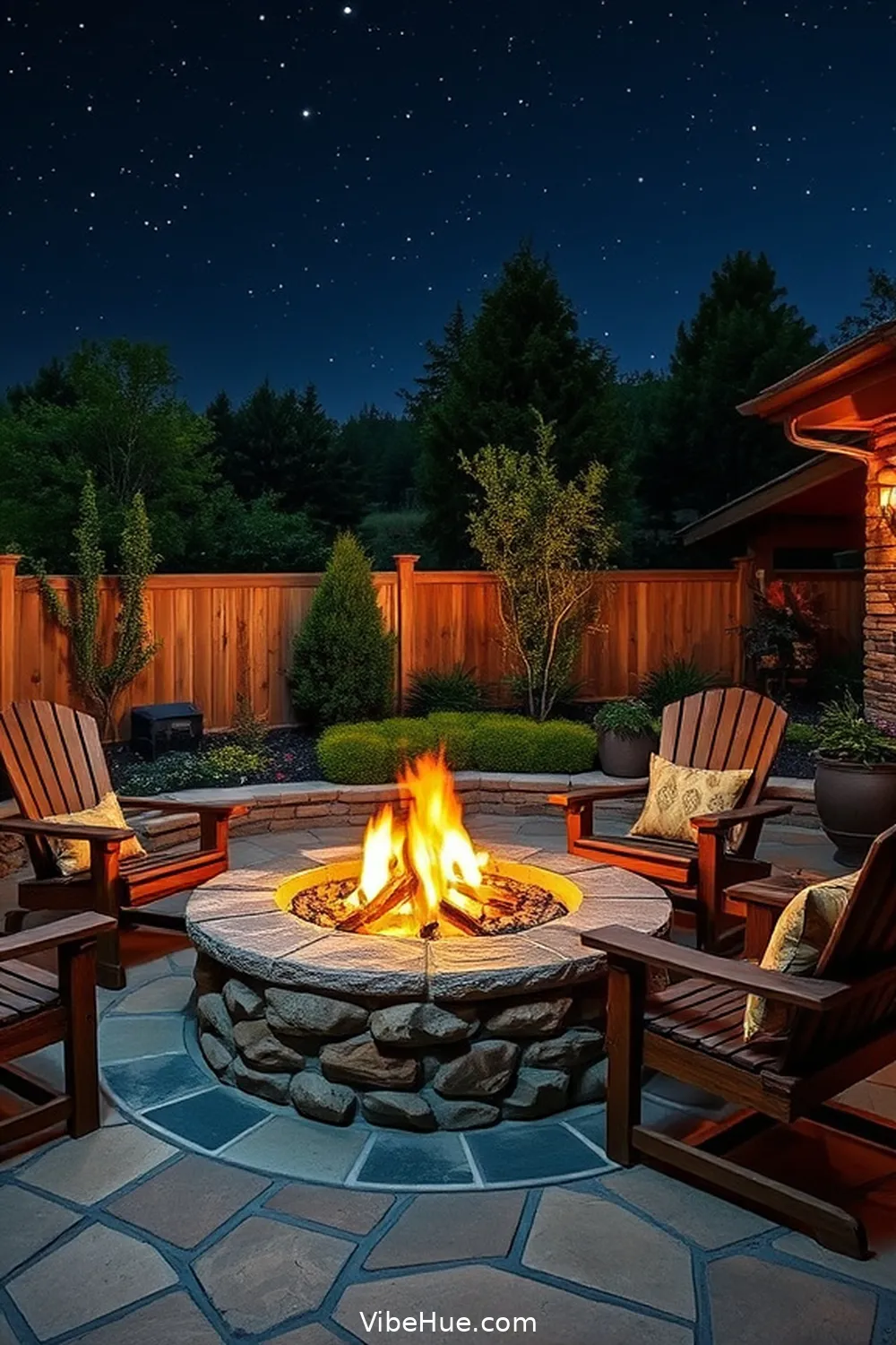 19 Tips for Year-Round Rustic Style Outdoor Patio Design 9 Opt for a Fire Pit for 19 Tips for Year-Round Rustic Style Outdoor Patio Design