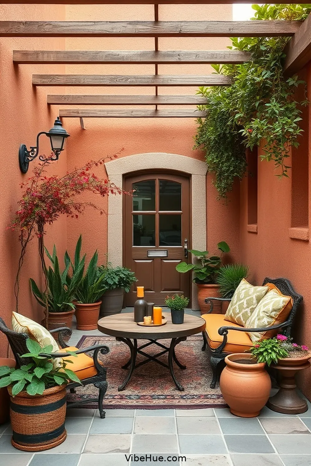 19 Tips for Year-Round Rustic Style Outdoor Patio Design 4 Use Earthy Color Palettes for 19 Tips for Year-Round Rustic Style Outdoor Patio Design