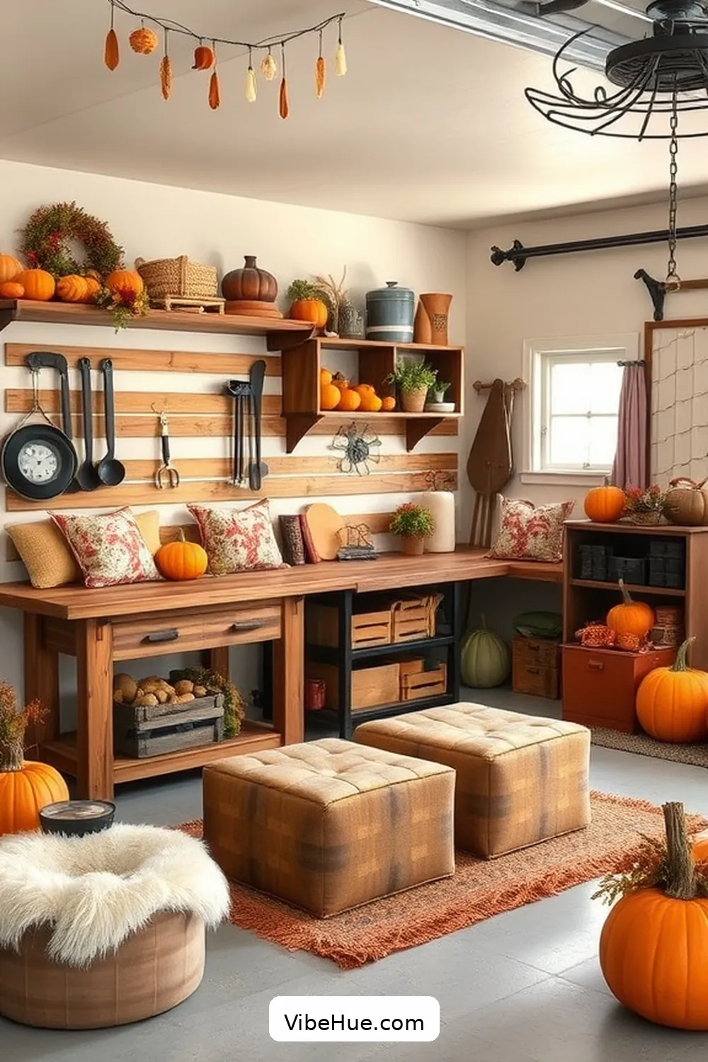 19 Ways to Create a Cozy Fall Garage in Modern Farmhouse Style 11 10. Implement Multi-Functional Furniture for 19 Ways to Create a Cozy Fall Garage in Modern Farmhouse Style