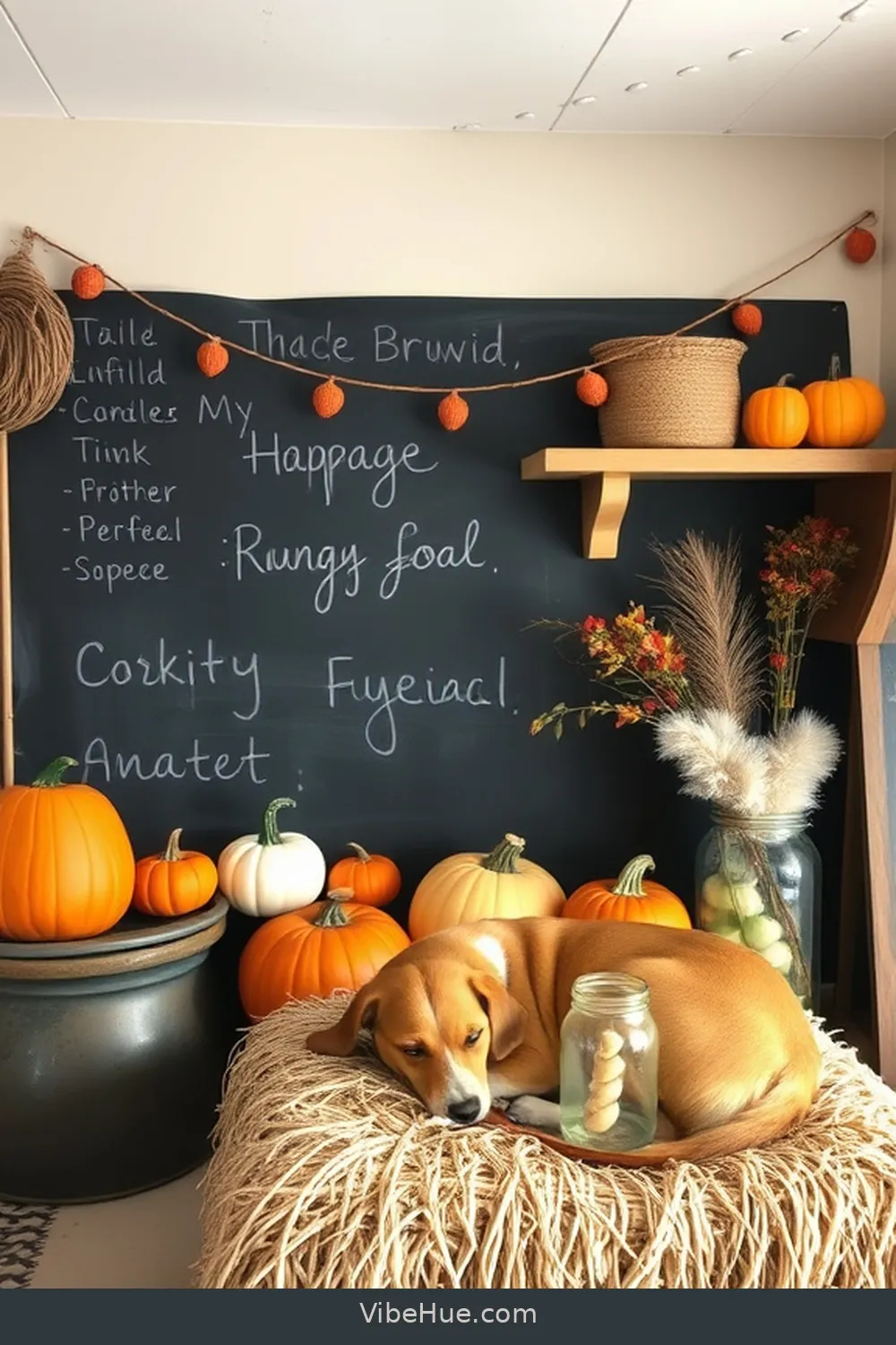 19 Ways to Create a Cozy Fall Garage in Modern Farmhouse Style 18 17. Install a Chalkboard Wall for 19 Ways to Create a Cozy Fall Garage in Modern Farmhouse Style
