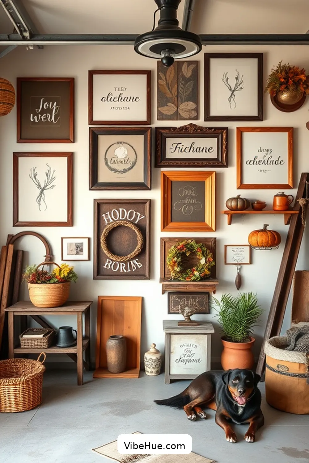 19 Ways to Create a Cozy Fall Garage in Modern Farmhouse Style 10 9. Hang Farmhouse Wall Art for 19 Ways to Create a Cozy Fall Garage in Modern Farmhouse Style