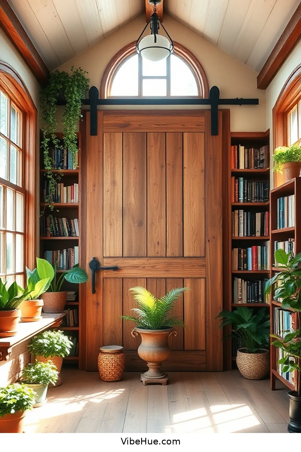 14. Install a Sliding Barn Door for 19 Ways to Create a Rustic Style Spring Library