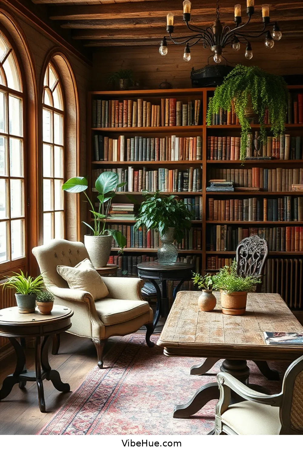 4. Utilize Vintage Furniture for 19 Ways to Create a Rustic Style Spring Library