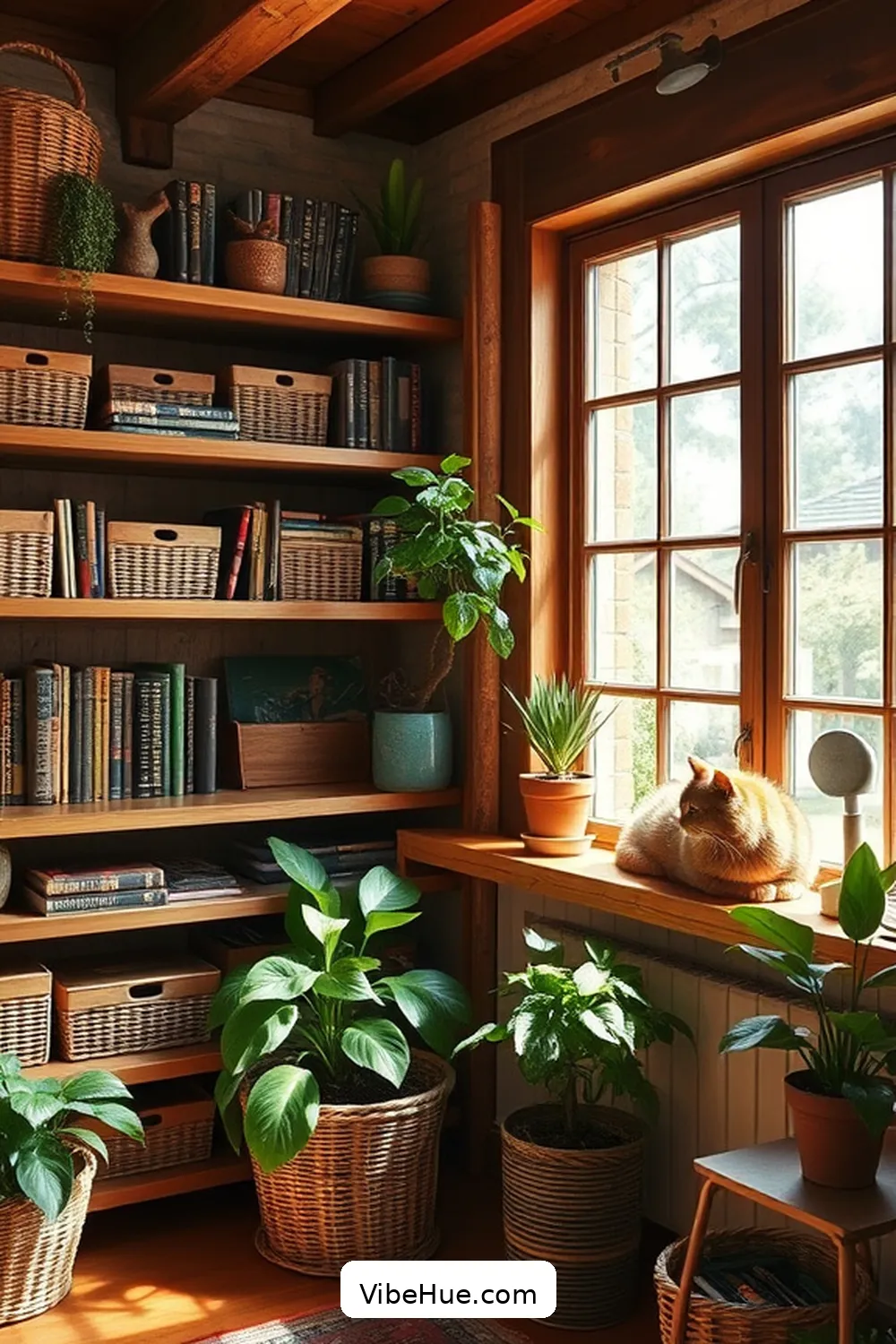 Embrace Natural Materials for 19 Ways to Create a Rustic Style Spring Library