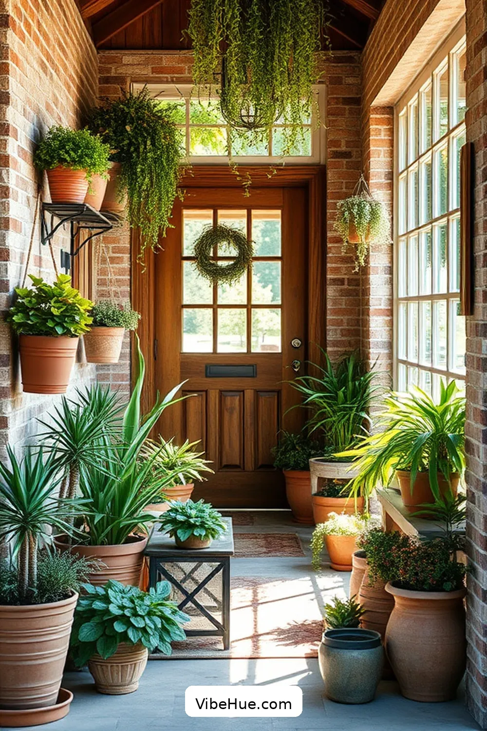 19 Ways to Create a Rustic Summer Entryway Style 5 Add Potted Plants and Greenery for 19 Ways to Create a Rustic Summer Entryway Style