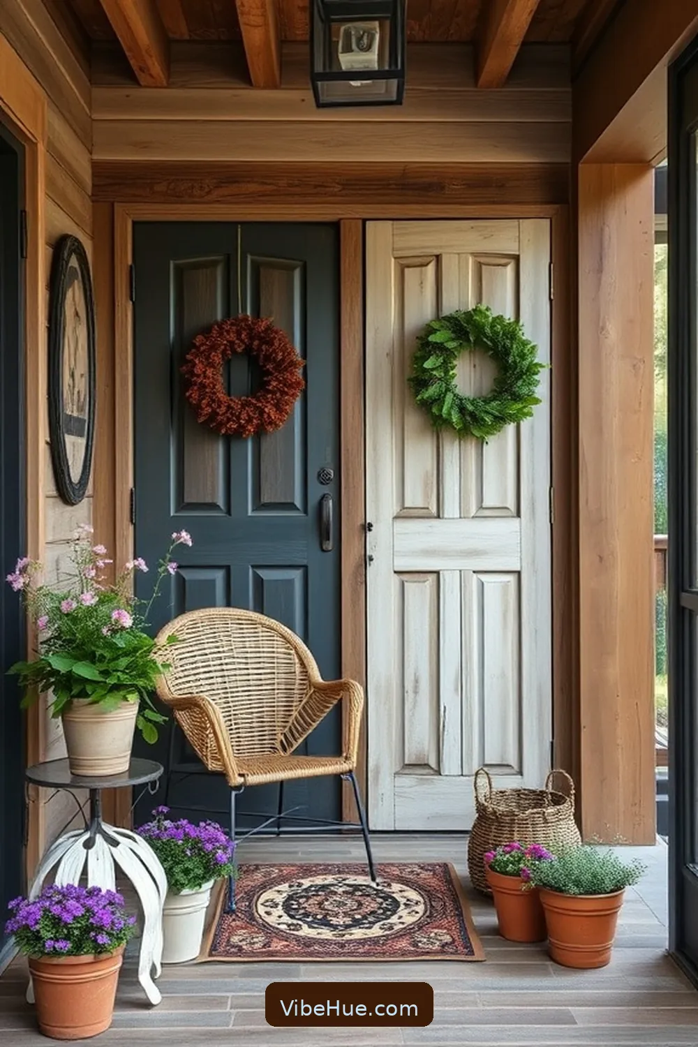 19 Ways to Create a Rustic Summer Entryway Style 10 Utilize Reclaimed Materials for 19 Ways to Create a Rustic Summer Entryway Style