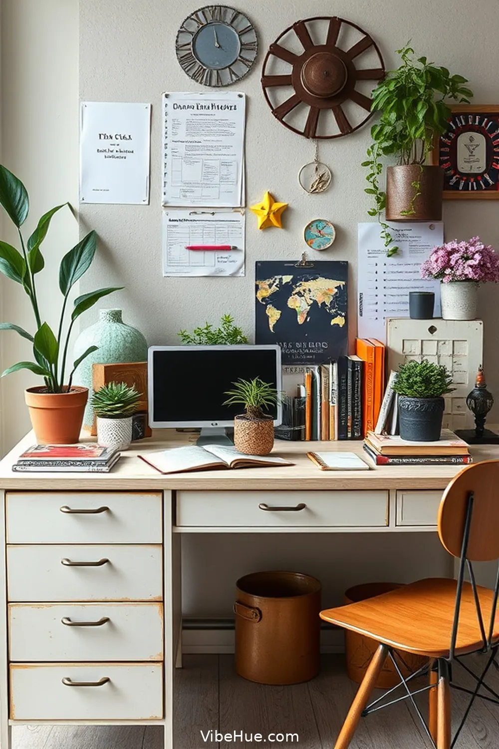 19 Ways to Refresh Your Spring Home Office With Industrial Style 20 Personalize Your Space With Unique Office Supplies for 19 Ways to Refresh Your Spring Home Office With Industrial Style