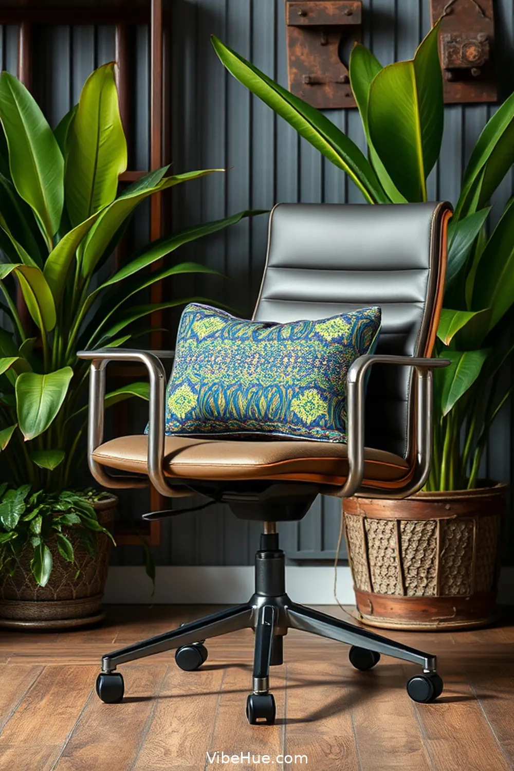 19 Ways to Refresh Your Spring Home Office With Industrial Style 9 Update Your Office Chair With a Modern Twist for 19 Ways to Refresh Your Spring Home Office With Industrial Style