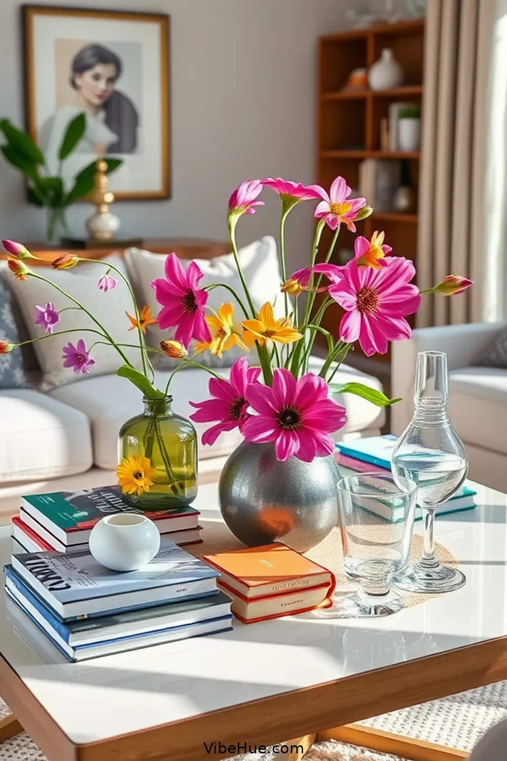 19 Ways to Style Your Living Room in Spring Mid-Century Modern Design 20 19. Curate a Stylish Coffee Table Arrangement for 19 Ways to Style Your Living Room in Spring Mid-Century Modern Design