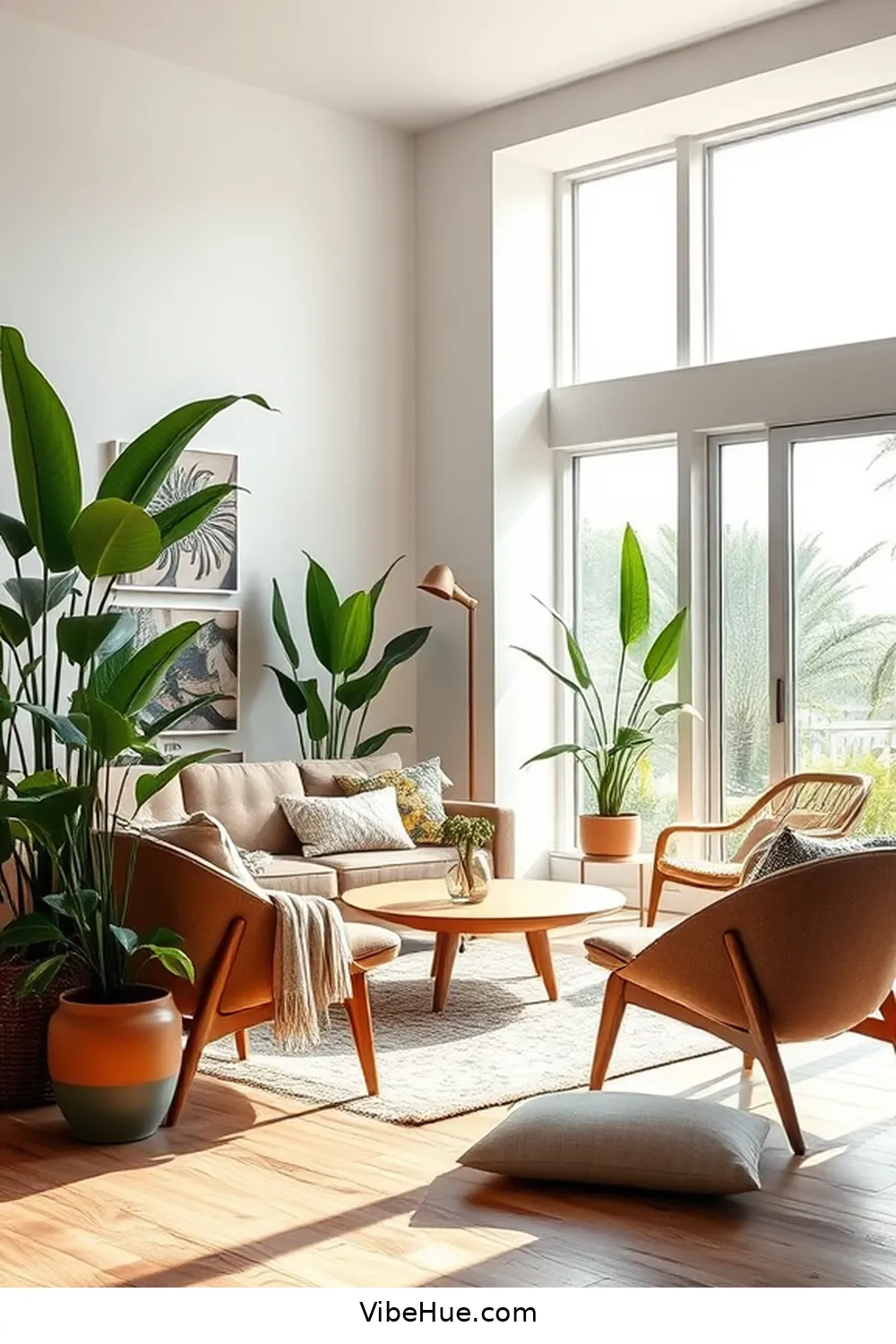 19 Ways to Style Your Living Room in Spring Mid-Century Modern Design 4 3. Embrace Organic Shapes for 19 Ways to Style Your Living Room in Spring Mid-Century Modern Design