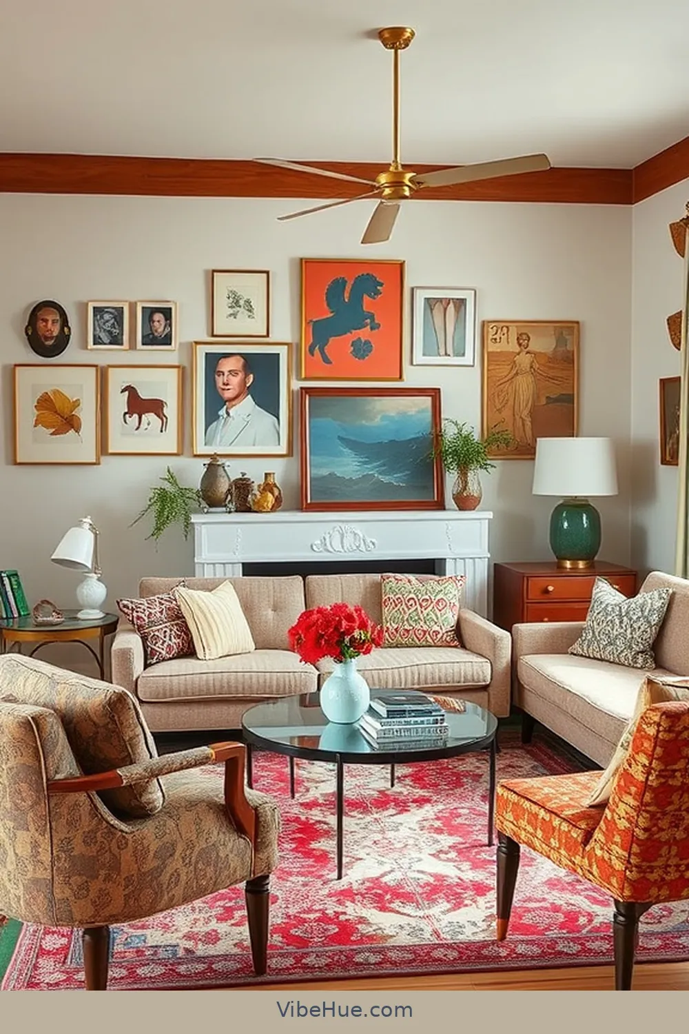 19 Ways to Style Your Living Room in Spring Mid-Century Modern Design 10 9. Integrate Vintage Finds for 19 Ways to Style Your Living Room in Spring Mid-Century Modern Design