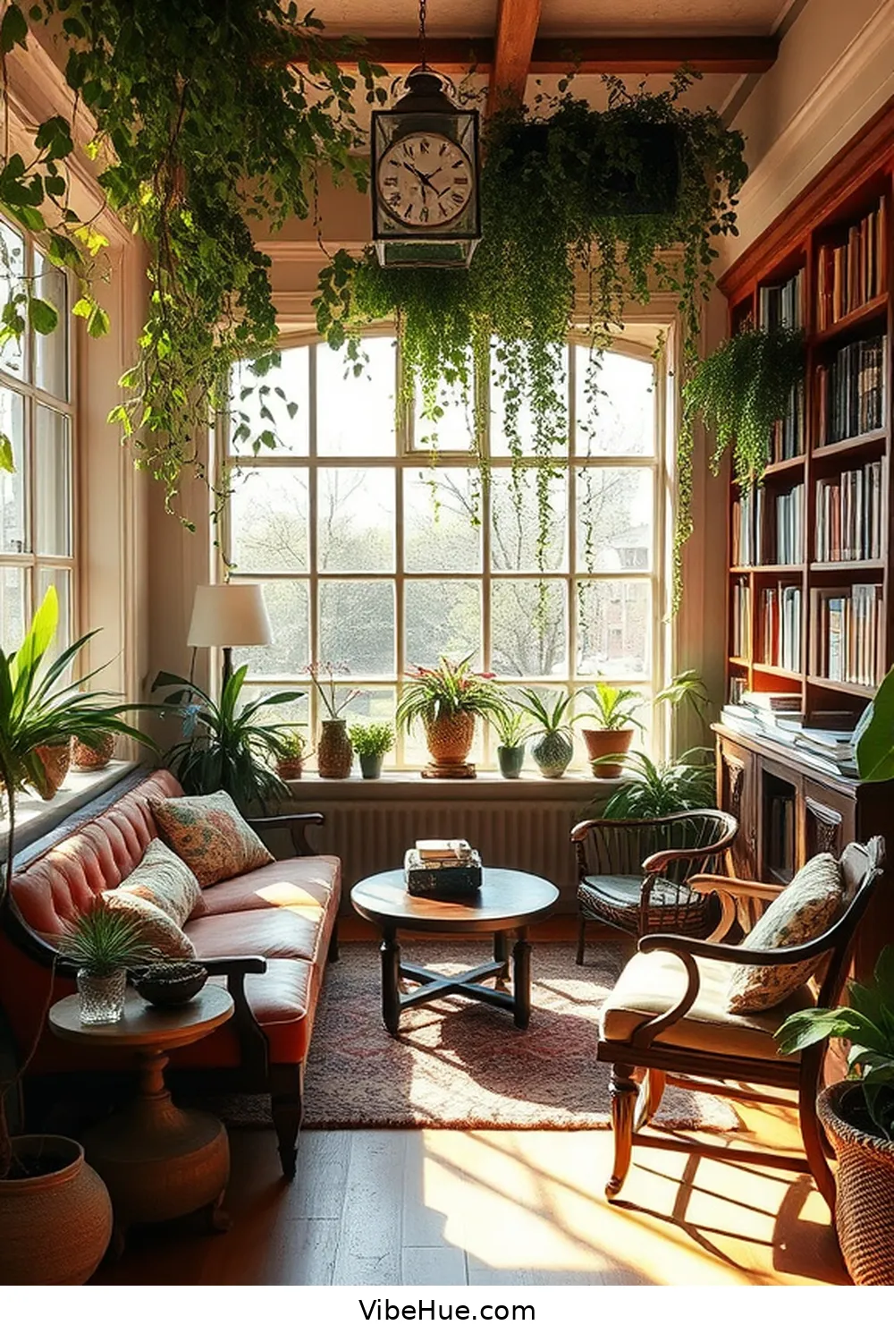 20 Bohemian Style Design Ideas for Your Spring Library 4 Incorporate Vintage Furniture Pieces for 20 Bohemian Style Design Ideas for Your Spring Library