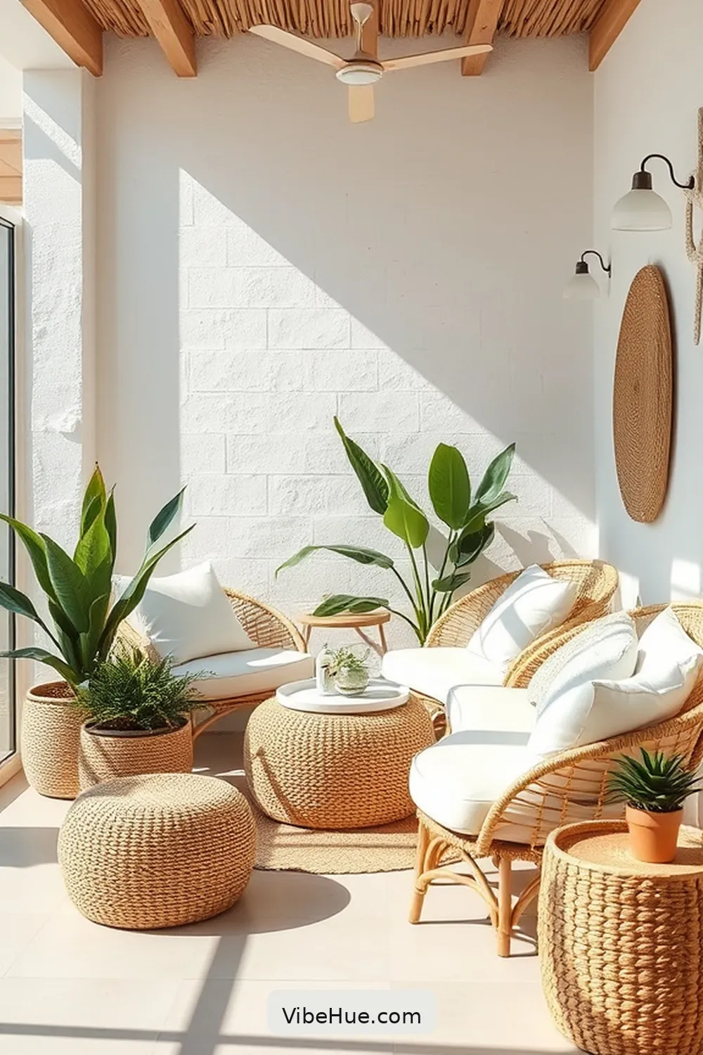 Set up a Relaxation Corner With Coastal Seating for 20 Coastal Style Ideas to Refresh Your Spring Garage