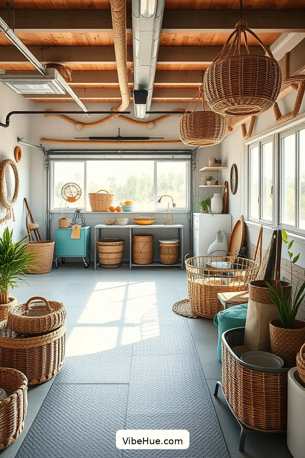 Use Rope Accents for a Nautical Touch for 20 Coastal Style Ideas to Refresh Your Spring Garage