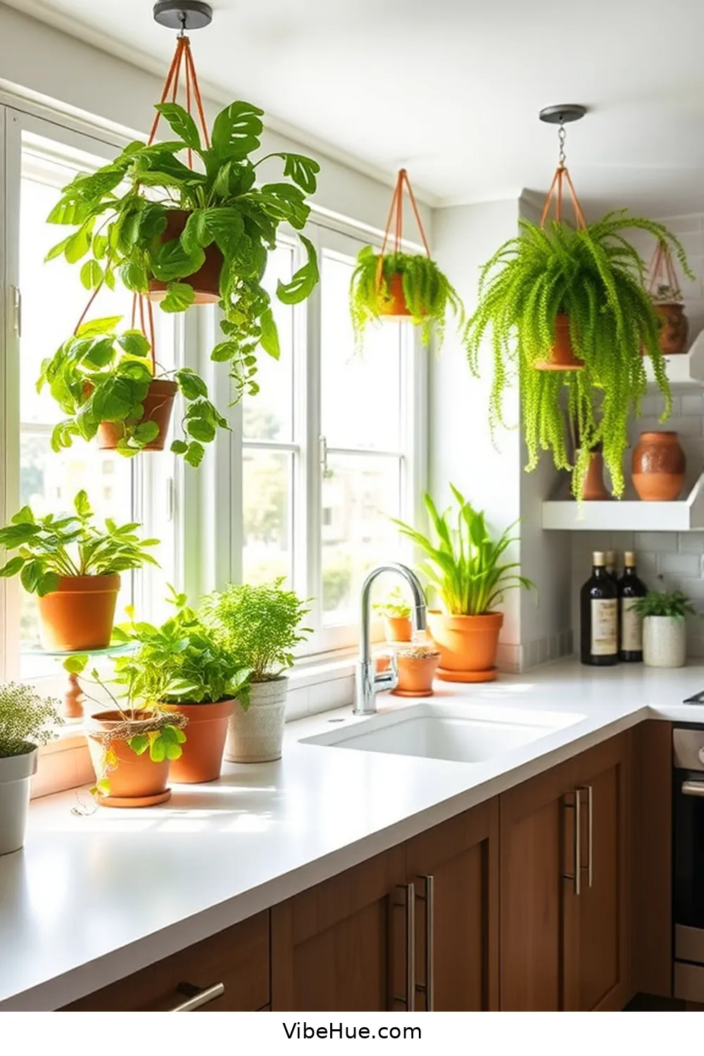 20 Contemporary Style Ideas for a Holiday Kitchen 21 Add Greenery for a Fresh Touch for 20 Contemporary Style Ideas for a Holiday Kitchen