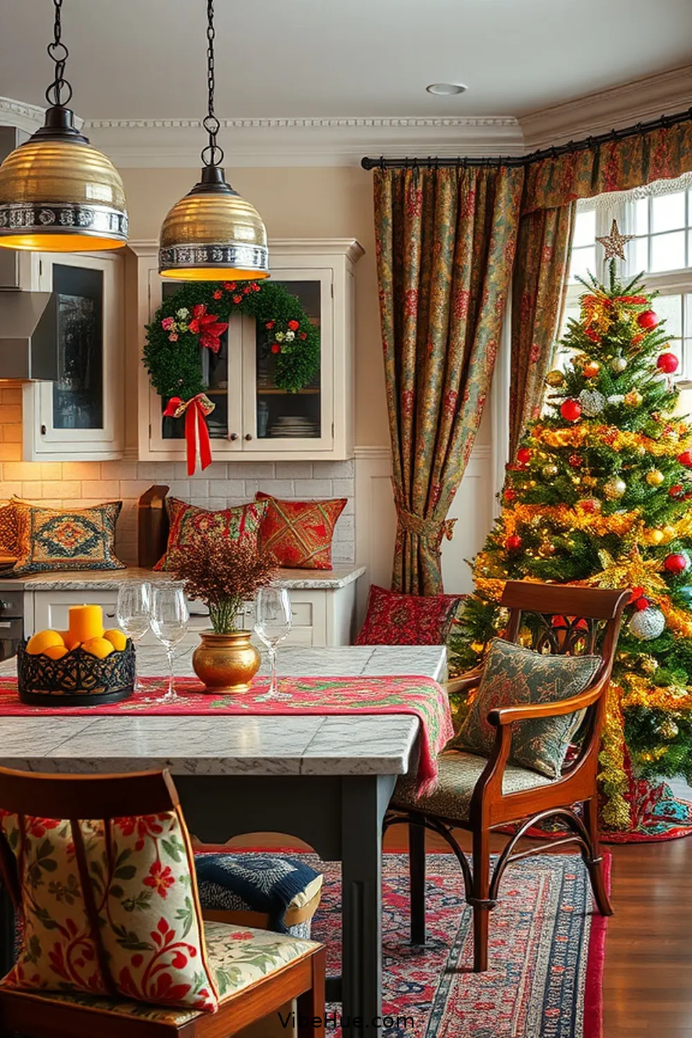 20 Contemporary Style Ideas for a Holiday Kitchen 10 Include Festive Textiles for 20 Contemporary Style Ideas for a Holiday Kitchen