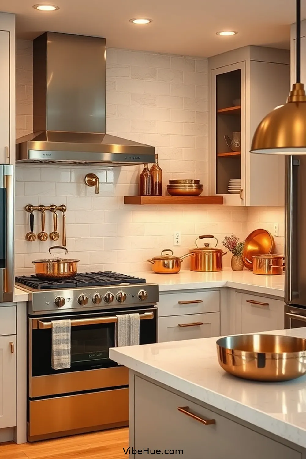 20 Contemporary Style Ideas for a Holiday Kitchen 3 Incorporate Metallic Accents for 20 Contemporary Style Ideas for a Holiday Kitchen