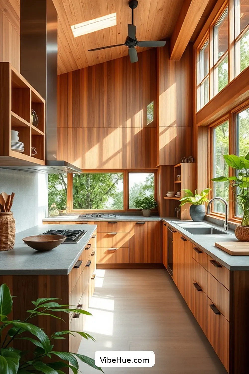 20 Contemporary Style Ideas for a Holiday Kitchen 9 Utilize Natural Materials for 20 Contemporary Style Ideas for a Holiday Kitchen