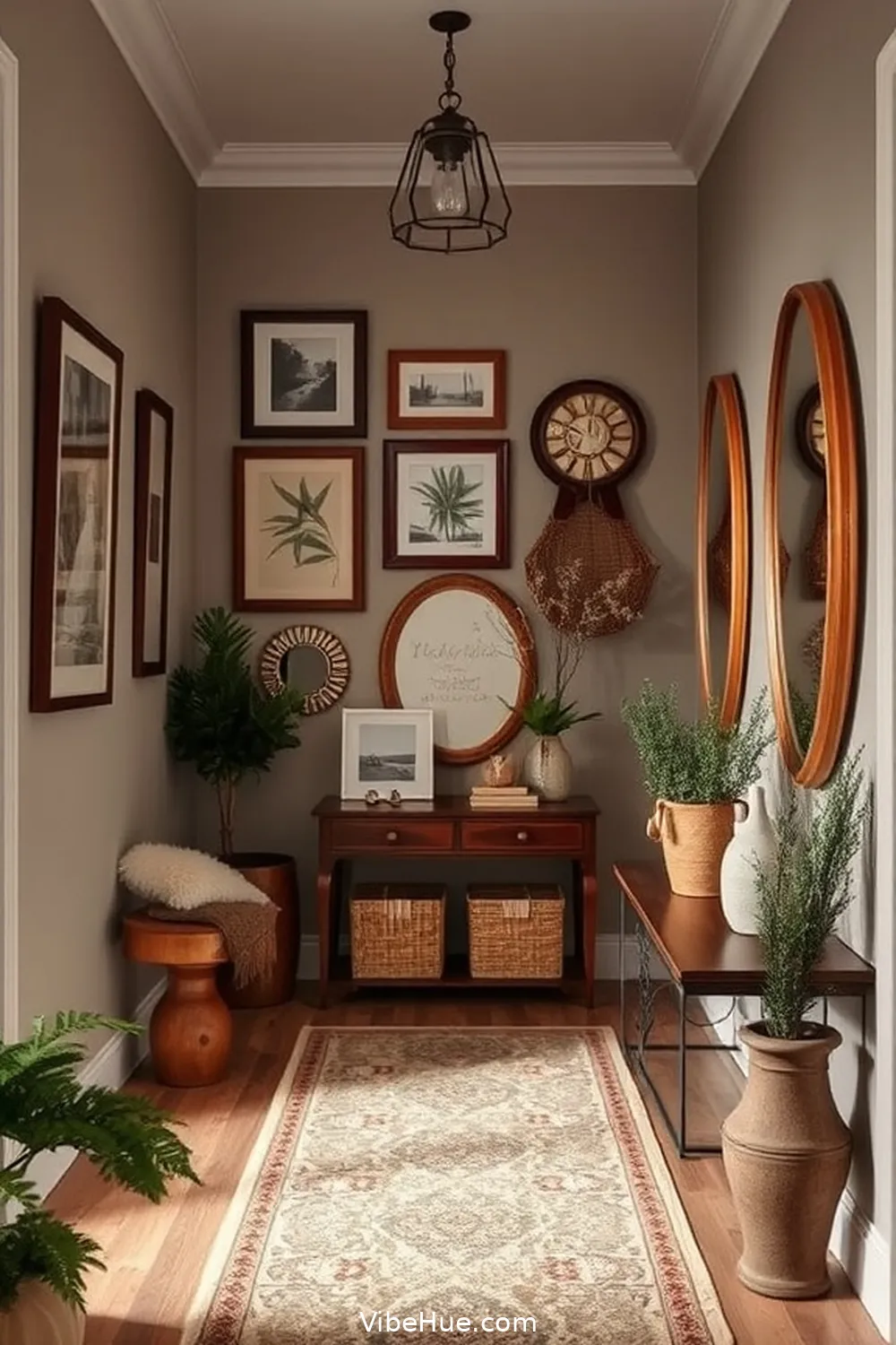 20 Cozy Ideas for a Winter Hallway in Modern Farmhouse Style 6 Create a Gallery Wall for 20 Cozy Ideas for a Winter Hallway in Modern Farmhouse Style
