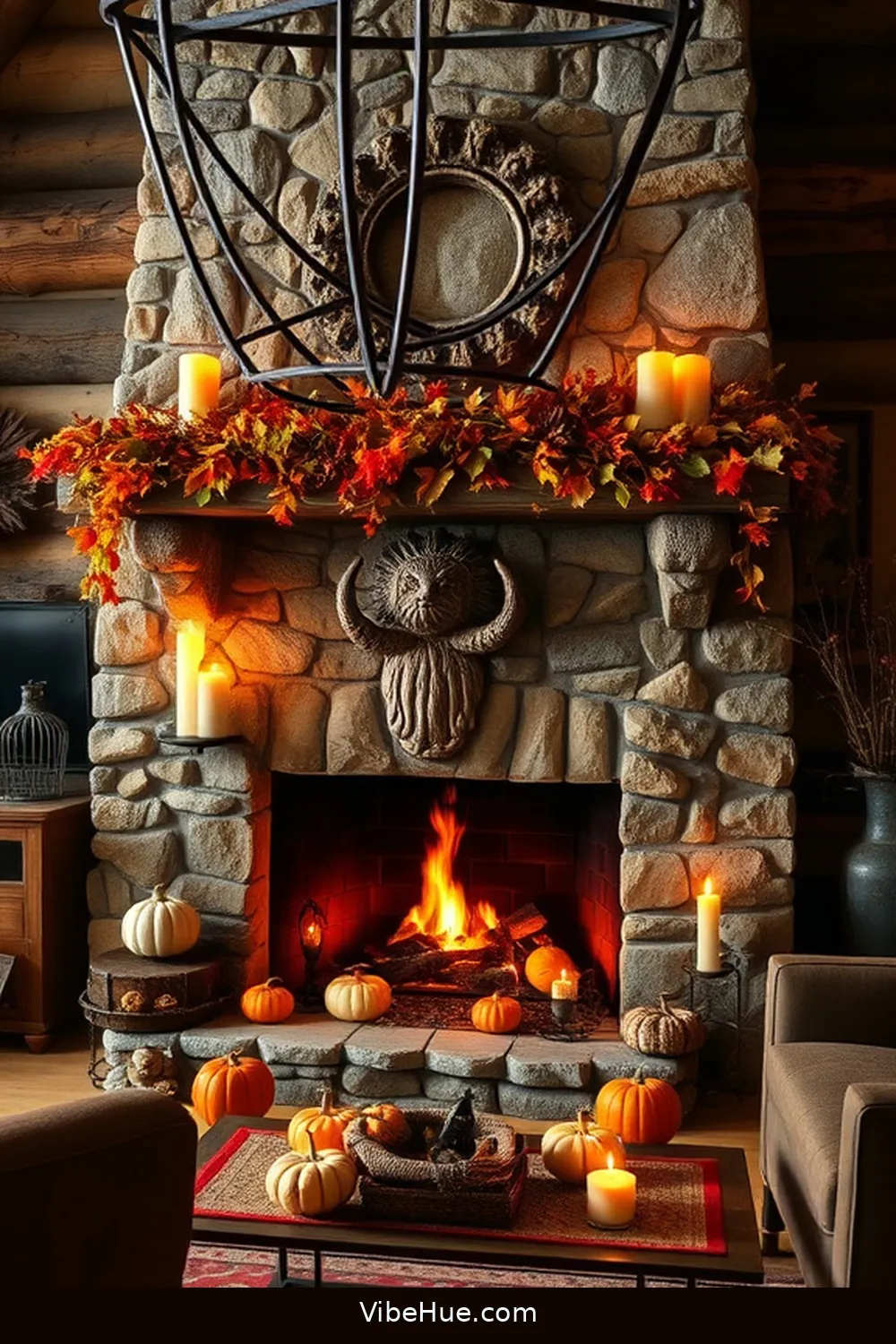20 Cozy Ways to Style a Rustic Fall Living Room 9 Create a Fireplace Focal Point for 20 Cozy Ways to Style a Rustic Fall Living Room