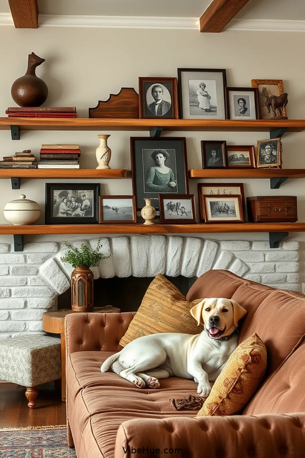 20 Essential Elements for Rustic Style in a Year-Round Living Room 13 Display Family Heirlooms for 20 Essential Elements for Rustic Style in a Year-Round Living Room