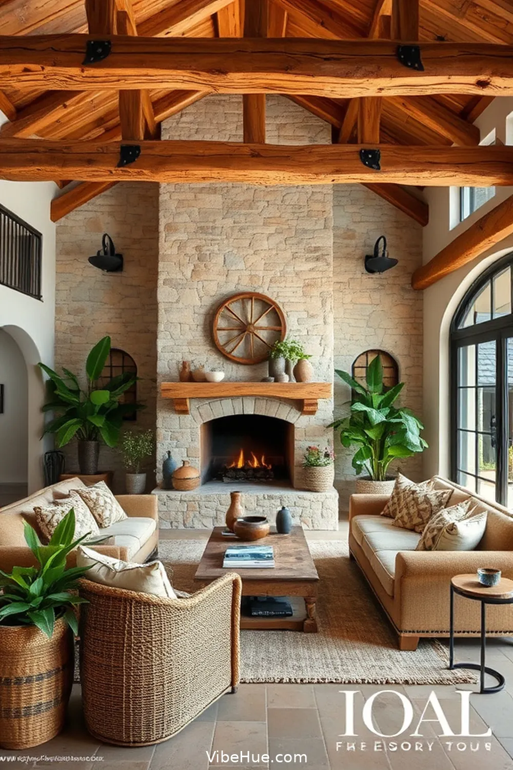 20 Essential Elements for Rustic Style in a Year-Round Living Room 2 Embrace Natural Materials for 20 Essential Elements for Rustic Style in a Year-Round Living Room