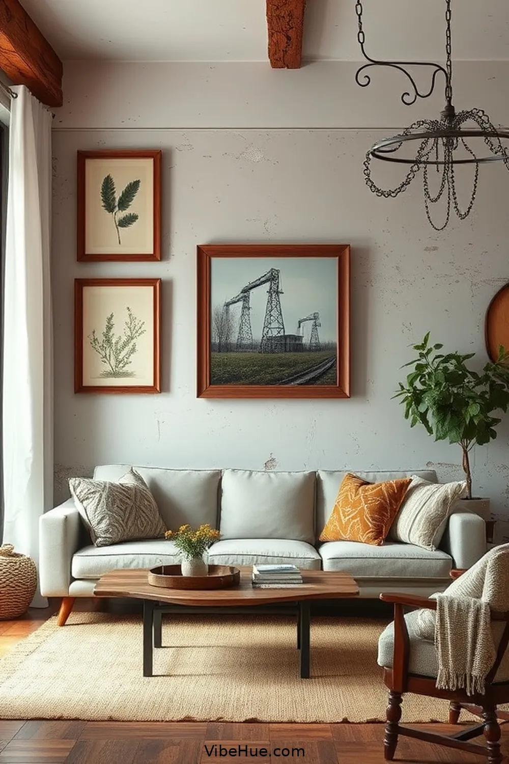 20 Essential Elements for Rustic Style in a Year-Round Living Room 18 Hang Artwork With a Rustic Flair for 20 Essential Elements for Rustic Style in a Year-Round Living Room