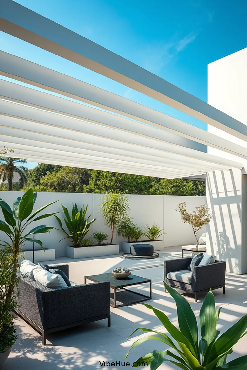 20 Essential Elements for Year-Round Minimalist Style Outdoor Patios 13 Streamlined Shade Structures for 20 Essential Elements for Year-Round Minimalist Style Outdoor Patios