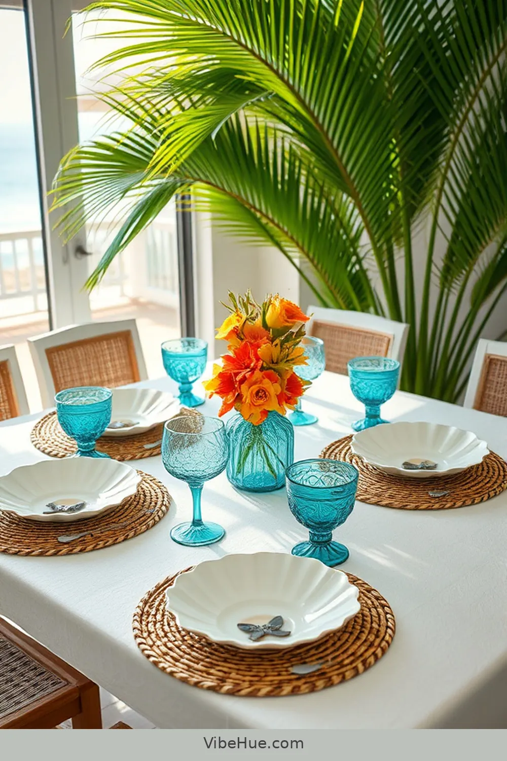Beach-Inspired Tableware for 20 Essential Elements for a Coastal Style Spring Outdoor Patio