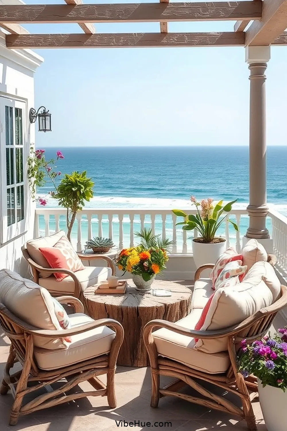 Driftwood Accents for 20 Essential Elements for a Coastal Style Spring Outdoor Patio