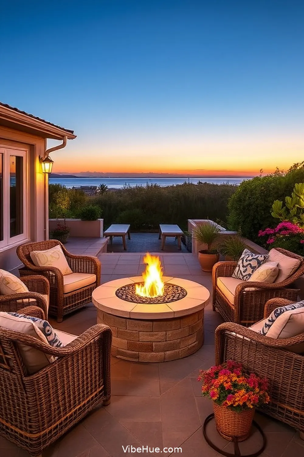Fire Pit or Outdoor Heater for 20 Essential Elements for a Coastal Style Spring Outdoor Patio