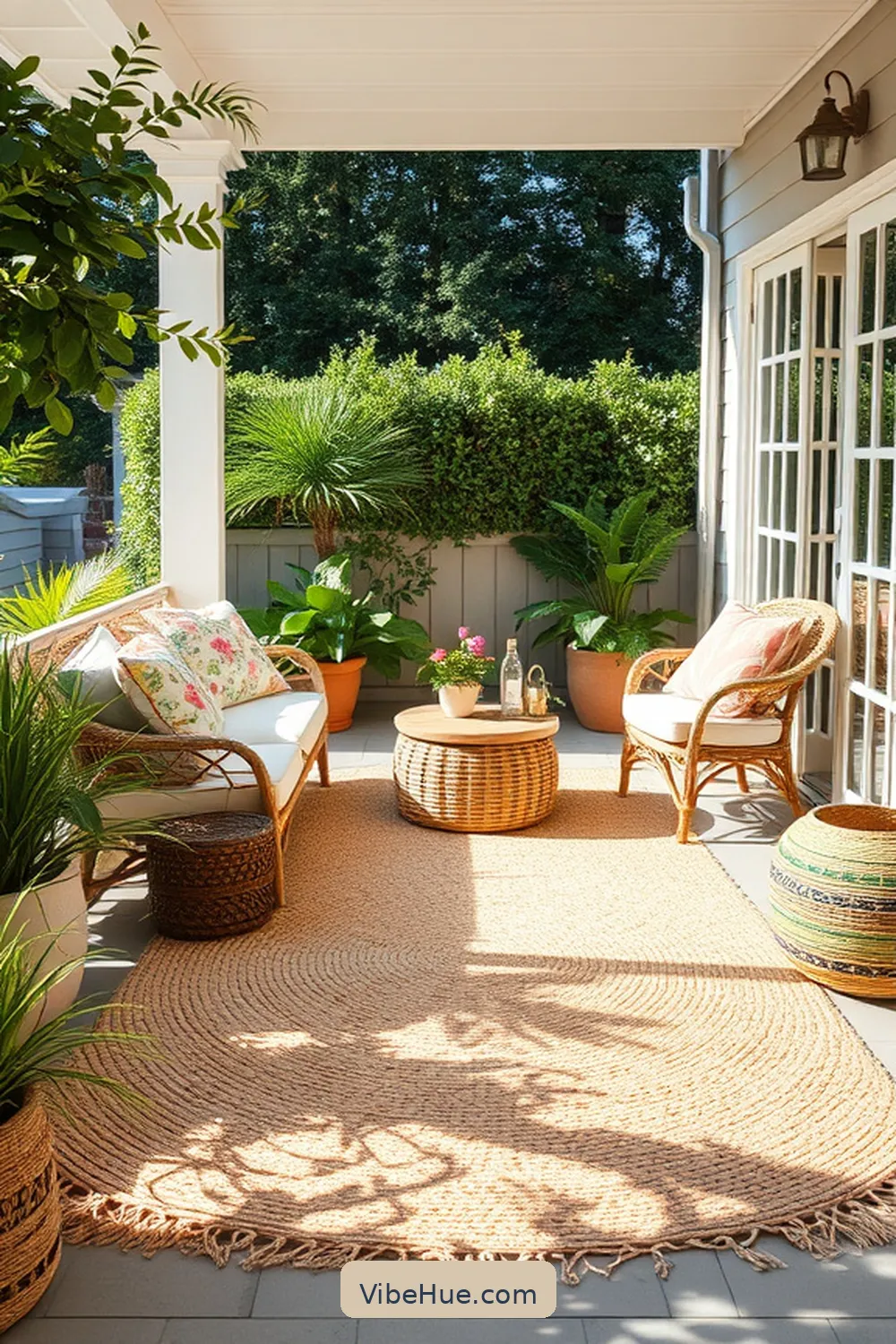 Outdoor Rug for Comfort for 20 Essential Elements for a Coastal Style Spring Outdoor Patio