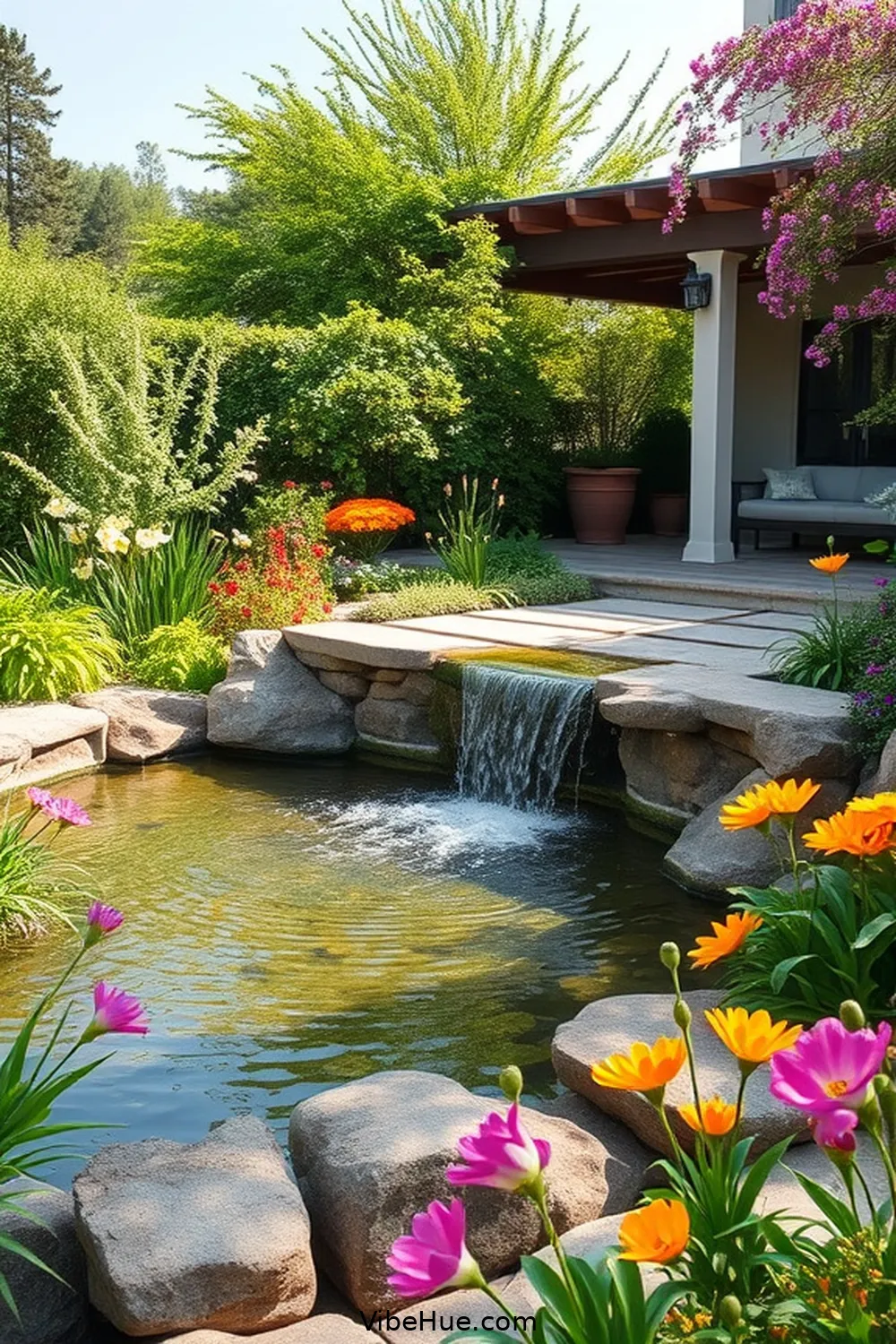 Water Features for 20 Essential Elements for a Coastal Style Spring Outdoor Patio
